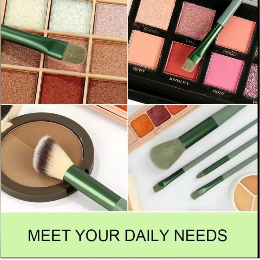 Ipsy glitter makeup bag w/13pcs Soft Makeup Brush Set for daily use.🌿🆕🌿
